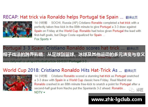 帽子戏法的跨界影响：从足球到篮球、冰球及其他运动的多元演变与意义